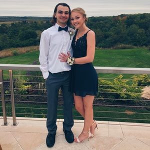 Navy Blue Faviana Dress